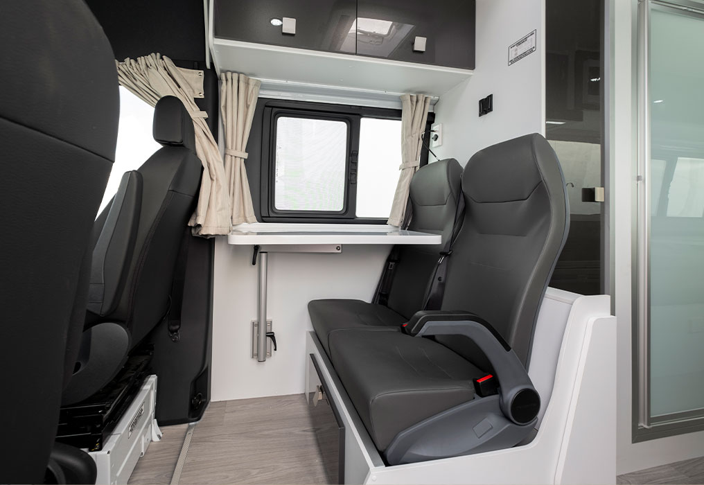 Winnebago Bondi 4S 2 Berth Campervan Dinette with twin seating for travel
