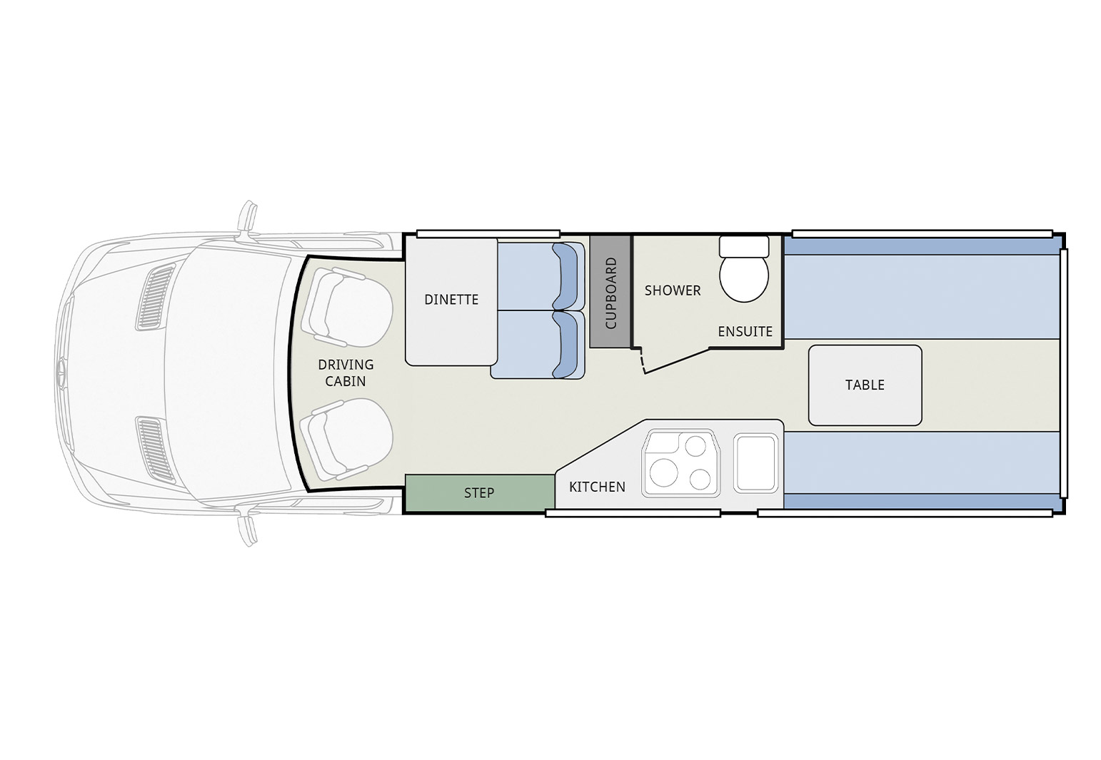Daytime floor plan