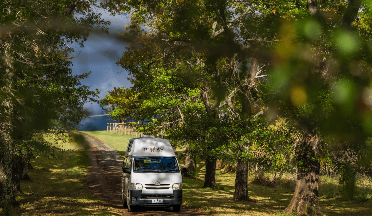 Campervan on the road Campervan on the road