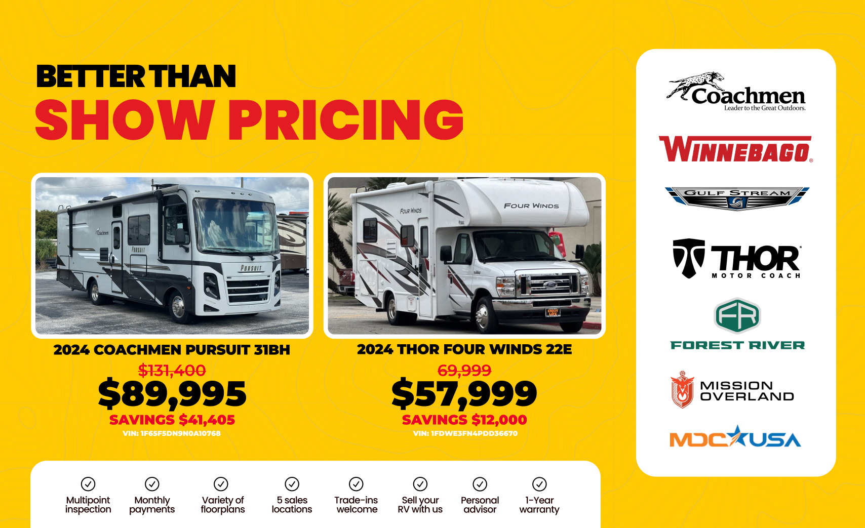 El Monte RV Sales Center | Explore All Used RVs | Call Today