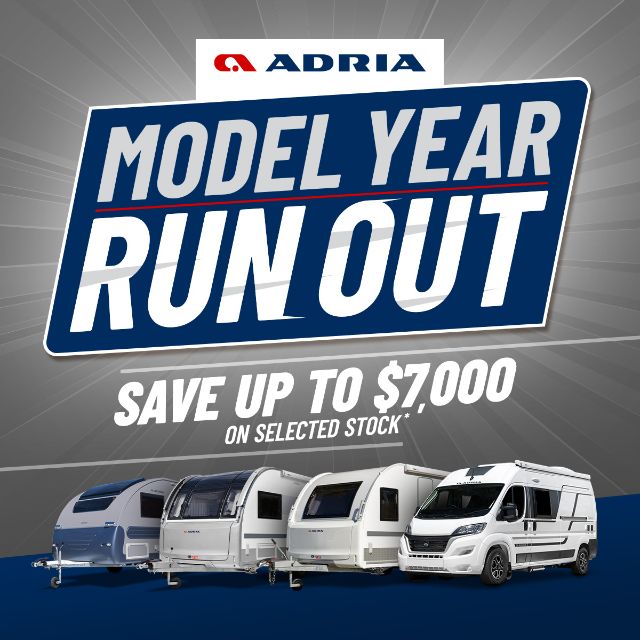 Adria Model Year Run Out Promo Banner