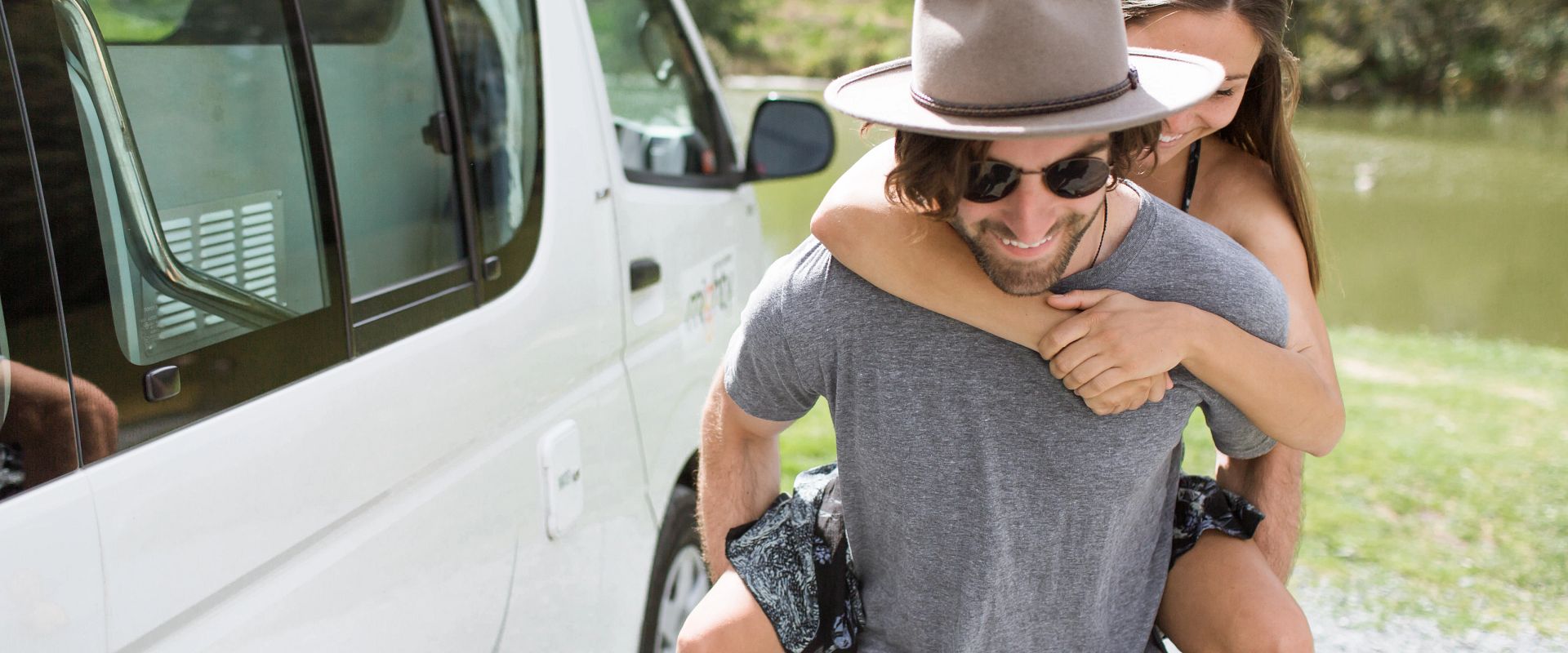 Couple hugging