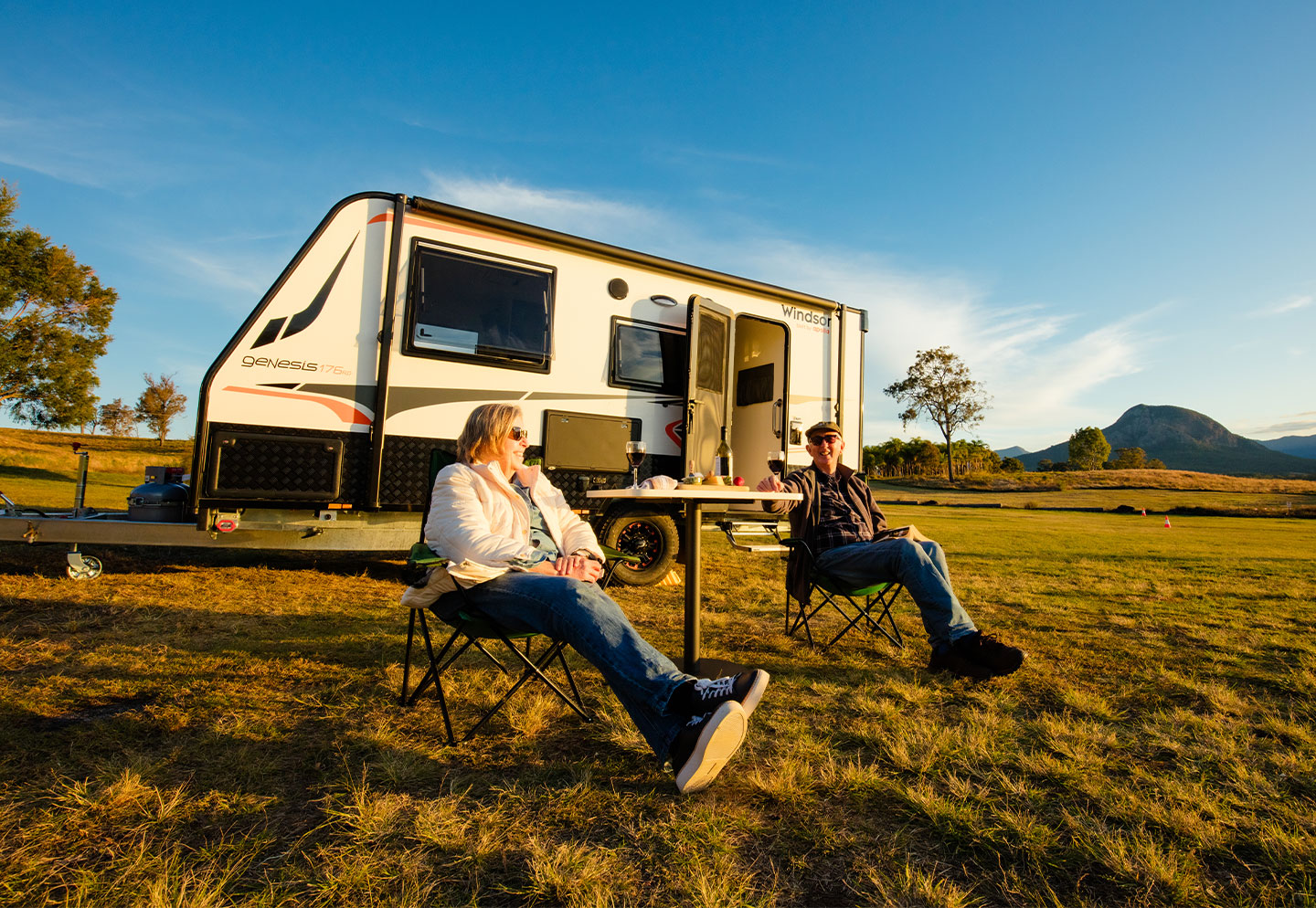 Caravan outdoors holiday