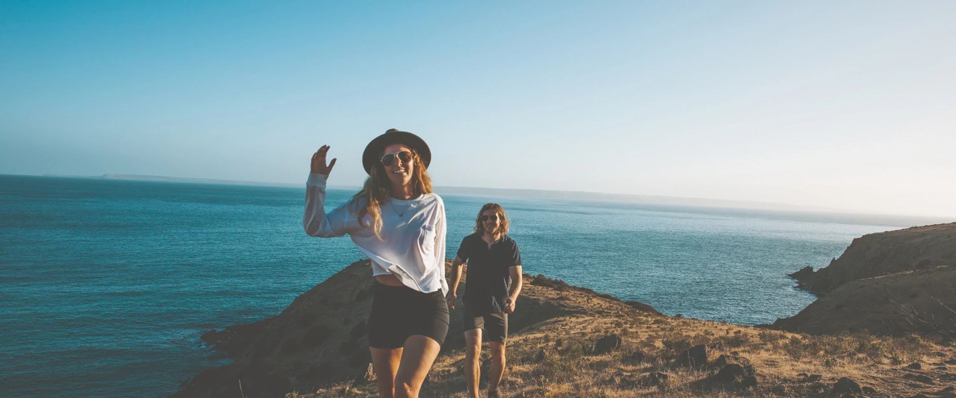kids near the ocean