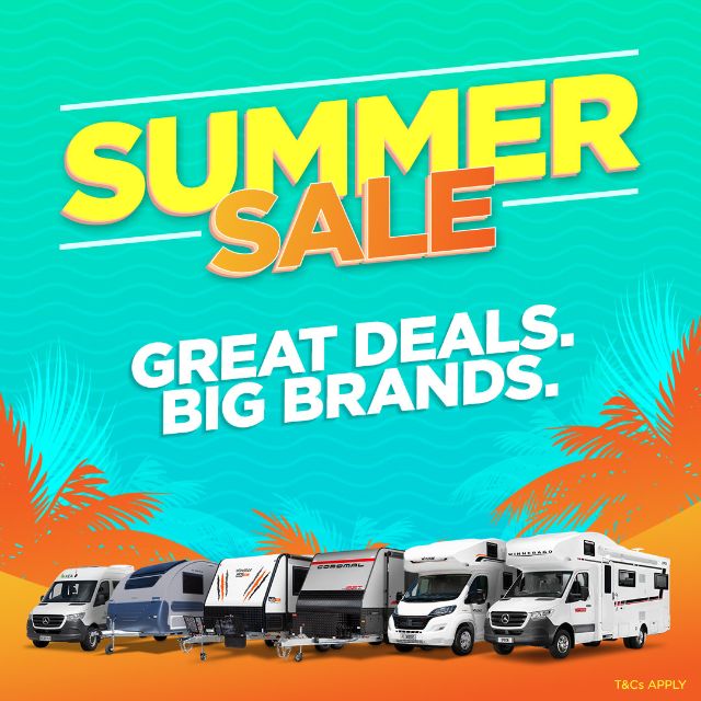 Limited time offers on top RV models during the summer sale at Apollo RV Super Centre