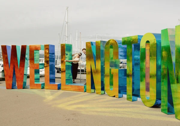 Wellington sign where people can pose for photos