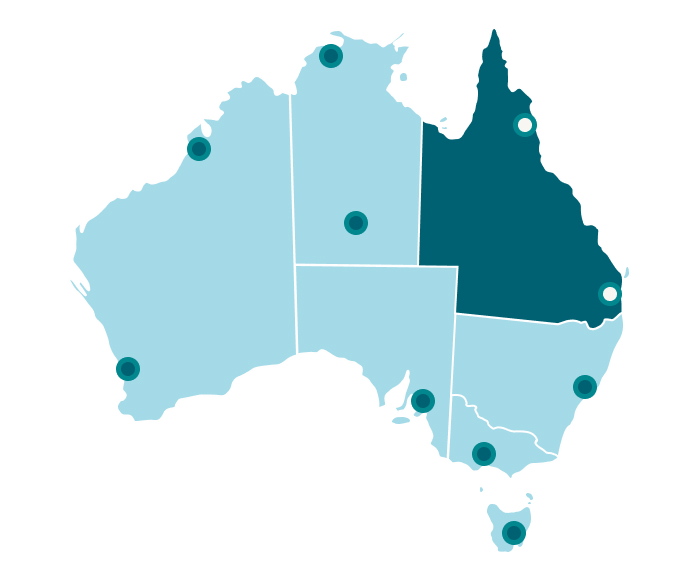 Australia Map Queensland