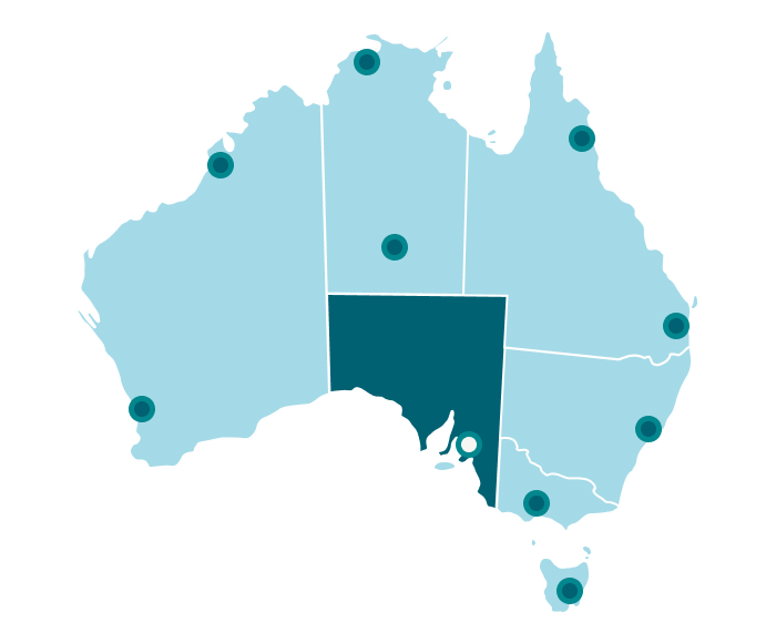 Map Australia South Australia