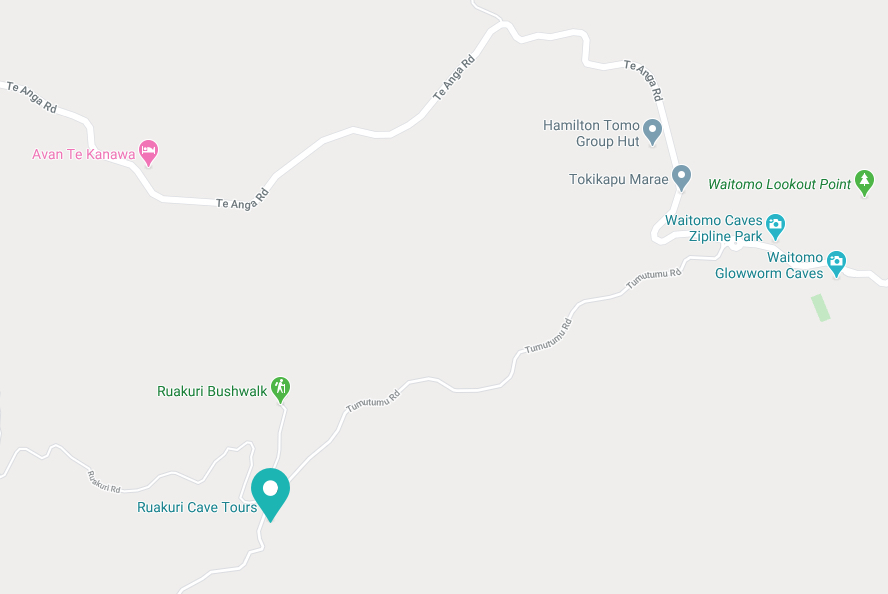 waitomo-glowworm-caves Map