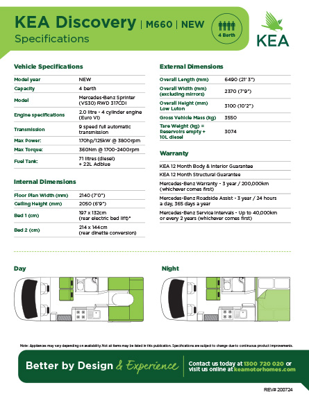 Brochure for KEA Discovery M660