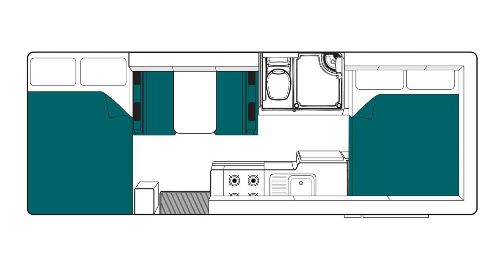 Night time 4 Berth Beach