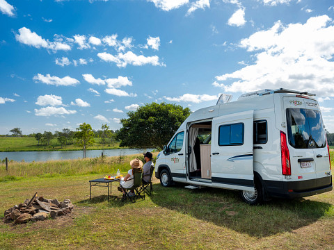 Camping beside the Mighty Duo Camping beside the Mighty Duo