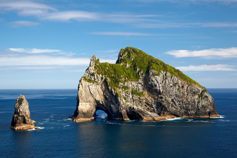Hole in the Rock, a steep cliff face that pokes out from the ocean, and has a hole in one side that a boat can drive through