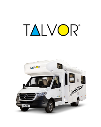 Talvor Brand Logo And Hero Recreational Vehicle Featuring Luxurious Motorhomes Designed For Ultimate Comfort And Road-Trip Convenience.