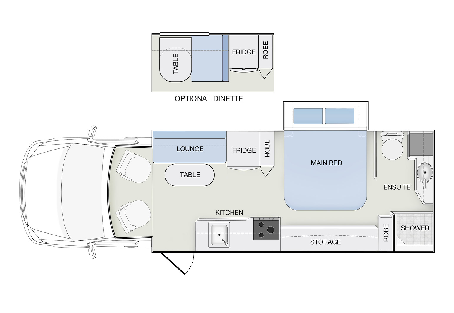 Daytime floor plan