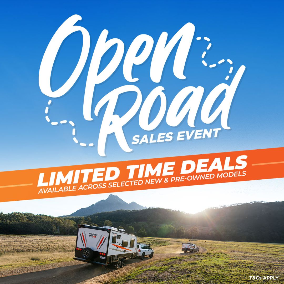 Promo Tile Featuring Various RVs From Our Affiliated Brands. Save On Selected Stock T&Cs Apply